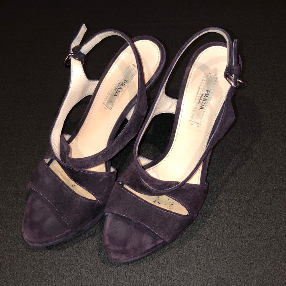 Prada Dark Purple Heels